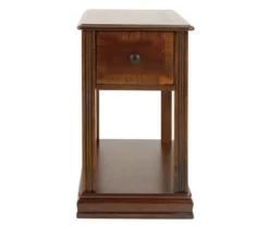 Breegin Brown End Table With Removable Tray -Furniture Haven Shop 810363185 8