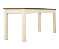 Whitesburg Cottage White & Brown Dining Room Bench 12 Whitesburg Cottage White & Brown Dining Room Bench -Furniture Haven Shop 810363197 2