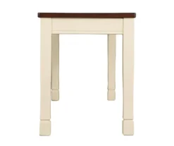 Whitesburg Cottage White & Brown Dining Room Bench 17 Whitesburg Cottage White & Brown Dining Room Bench -Furniture Haven Shop 810363197 7
