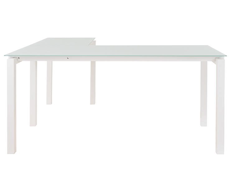Baraga White L-Shaped Corner Desk 5 Baraga White L-Shaped Corner Desk - Image 5