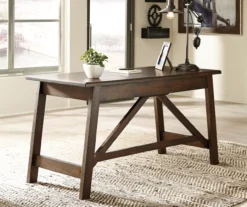 Baldridge Brown Desk -Furniture Haven Shop 810389272