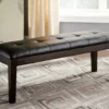 Haddigan Dark Brown Dining Bench