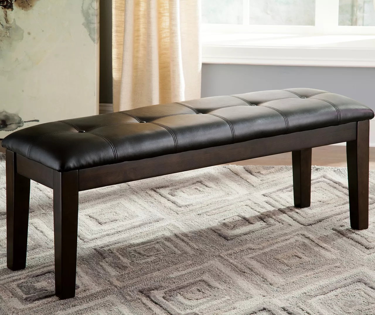 Haddigan Dark Brown Dining Bench 1 Haddigan Dark Brown Dining Bench