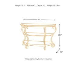 Nestor Brown Console Table -Furniture Haven Shop 810408930 4