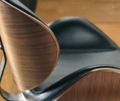 Bellatier Black & Brown Contoured Adjustable Height Barstool -Furniture Haven Shop 810409018 2