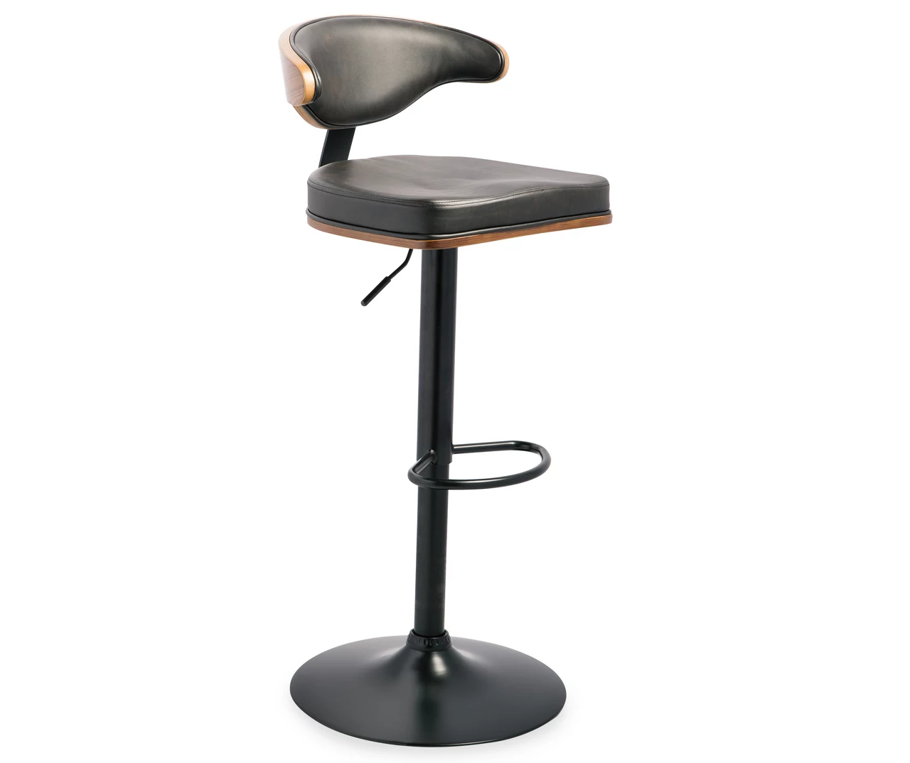 Bellatier Brown Low Back Adjustable Height Barstool 1 Bellatier Brown Low Back Adjustable Height Barstool