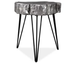 Dellman Silver Accent Table