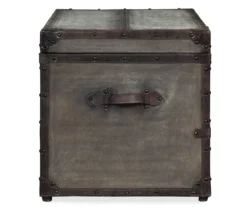 Amsel Gray Storage Trunk -Furniture Haven Shop 810458018 5
