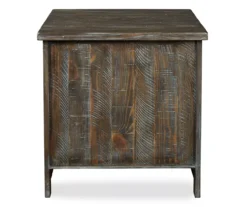 Danell Ridge Brown 2-Door End Table -Furniture Haven Shop 810458197 5