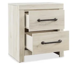 Cambeck Whitewash 2-Drawer Nightstand -Furniture Haven Shop 810458216 1