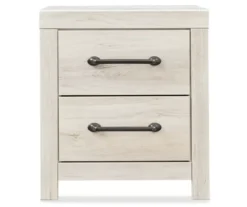 Cambeck Whitewash 2-Drawer Nightstand -Furniture Haven Shop 810458216 3