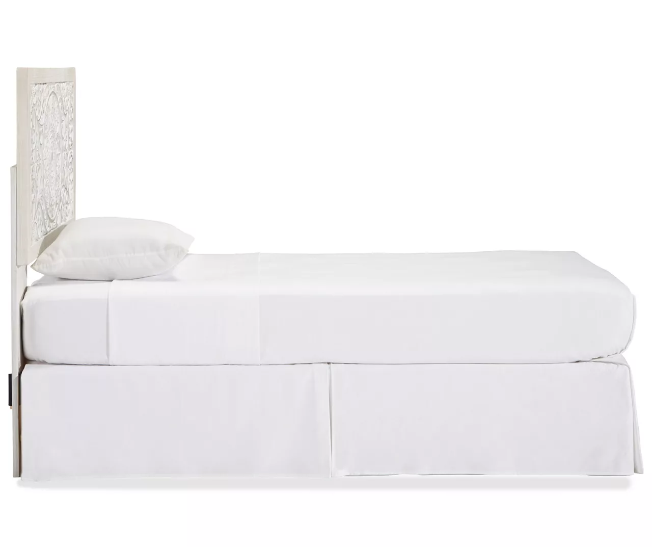 Paxberry Whitewash Carved Medallion Twin Headboard 4 Paxberry Whitewash Carved Medallion Twin Headboard - Image 4