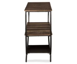 Lamoney Gray, White & Brown Slat Console Table 8 Lamoney Gray, White & Brown Slat Console Table -Furniture Haven Shop 810458257 3