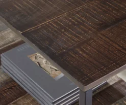 Lamoney Gray, White & Brown Slat Console Table 9 Lamoney Gray, White & Brown Slat Console Table -Furniture Haven Shop 810458257 4