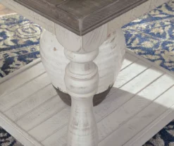 Havalance Gray & White Two-Tone End Table -Furniture Haven Shop 810458274 2