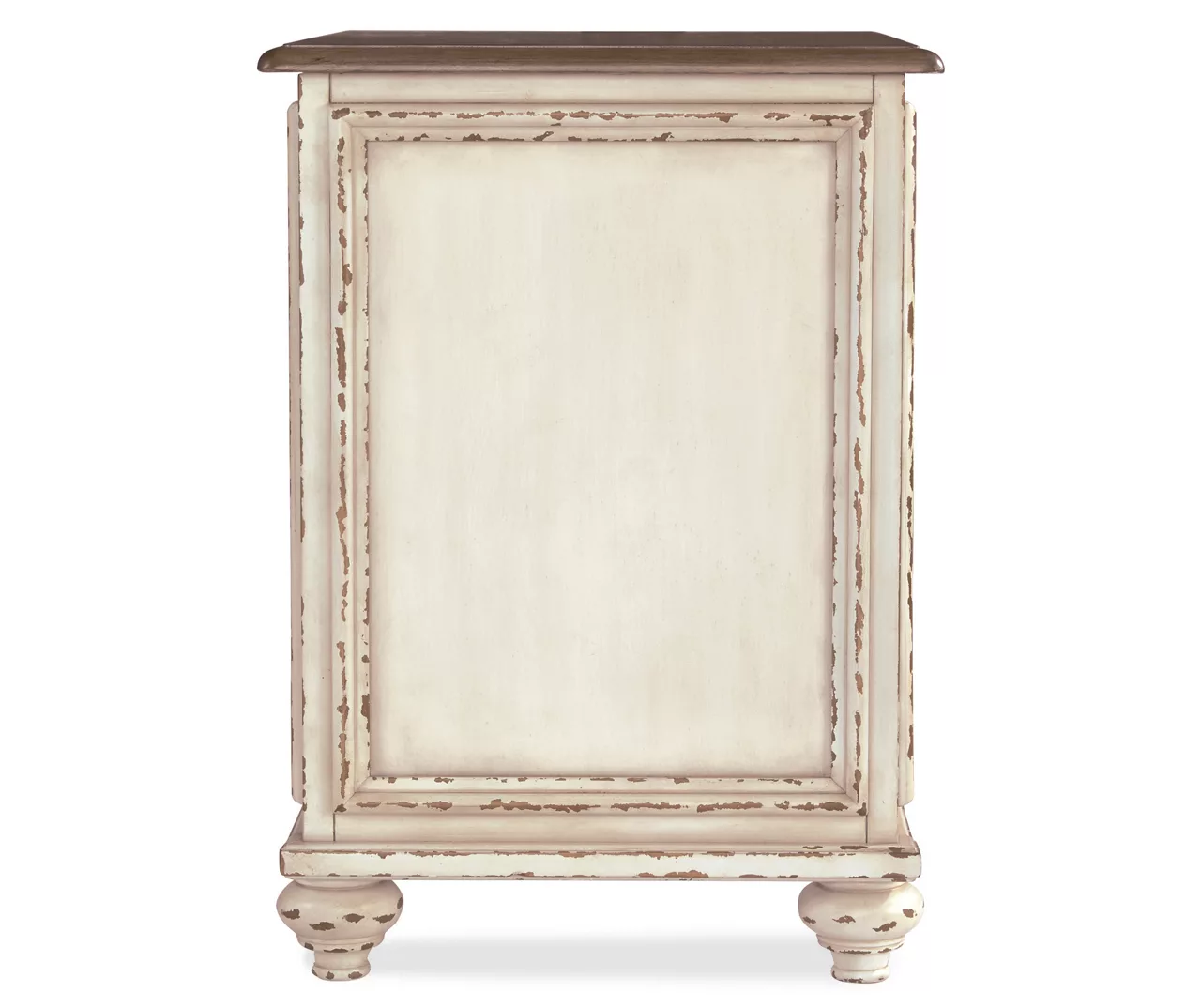 Realyn White & Brown Two-Tone Chairside End Table 4 Realyn White & Brown Two-Tone Chairside End Table - Image 4