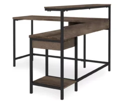 Arlenbry Gray L-Shaped Corner Desk 9 Arlenbry Gray L-Shaped Corner Desk -Furniture Haven Shop 810485152 2
