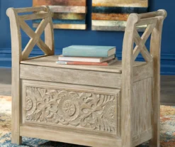 Fossil Ridge Storage Bench -Furniture Haven Shop 810495204