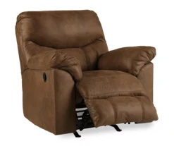 Boxberg Bark Faux Leather Rocker Recliner -Furniture Haven Shop 810519666 4