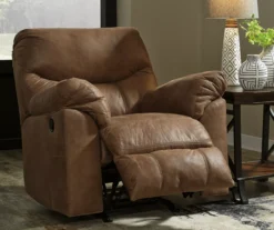 Boxberg Bark Faux Leather Rocker Recliner -Furniture Haven Shop 810519666 8