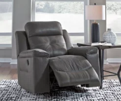 Jesolo Gray Rocker Recliner -Furniture Haven Shop 810519672 2