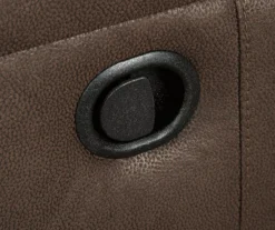 Jesolo Coffee Brown Reclining Console Loveseat -Furniture Haven Shop 810519673 4