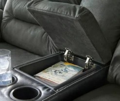 Earhart Faux Leather Reclining Console Loveseat -Furniture Haven Shop 810519695 5