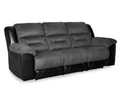 Earhart Faux Leather Reclining Sofa -Furniture Haven Shop 810519696 1