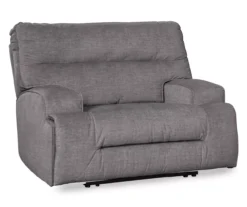 Coombs Charcoal Wide Seat Power Recliner -Furniture Haven Shop 810519706 1