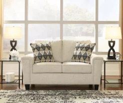 Abinger Cream Loveseat 9 Abinger Cream Loveseat -Furniture Haven Shop 810519731 4