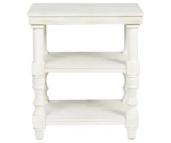 Dannerville Antique White 3-Tier Accent Table With USB Charging 13 Dannerville Antique White 3-Tier Accent Table With USB Charging -Furniture Haven Shop 810542271 4