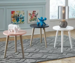 Fullersen Dark Blue Accent Table -Furniture Haven Shop 810542280 3