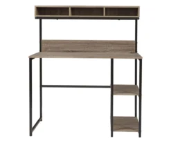 Daylicrew 2-Shelf Home Office Desk & Hutch 12 Daylicrew 2-Shelf Home Office Desk & Hutch -Furniture Haven Shop 810542286 5