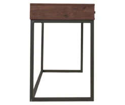 Horatio Brown & Gunmetal Wood Desk -Furniture Haven Shop 810542288 6