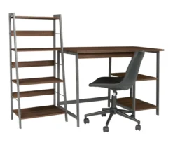 Soho 2-Piece Wooden Desk & Bookcase Set 12 Soho 2-Piece Wooden Desk & Bookcase Set -Furniture Haven Shop 810542289 5