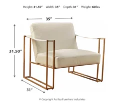 Kleemore Ostrich Embossed Leather Accent Chair -Furniture Haven Shop 810542293 3