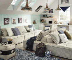 Bales Checkered Taupe Upholstered Accent Chair -Furniture Haven Shop 810542299 15