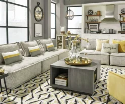 Bales Checkered Taupe Upholstered Accent Chair -Furniture Haven Shop 810542299 6