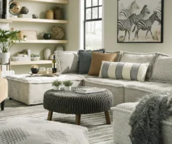 Bales Checkered Taupe Upholstered Accent Chair -Furniture Haven Shop 810542299 8