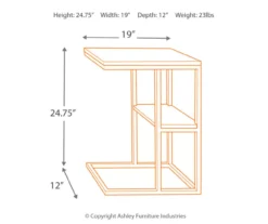 Forestmin Wood Cantilever Accent Table -Furniture Haven Shop 810542304 2