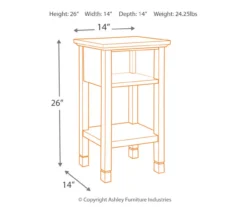 Signature Design By Ashley Marnville Accent Table With USB Ports -Furniture Haven Shop 810542307 3