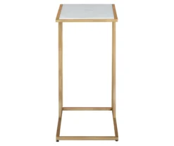 Lanport White Marble C Side Table -Furniture Haven Shop 810542314 2