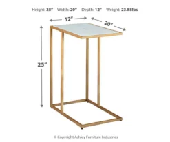 Lanport White Marble C Side Table -Furniture Haven Shop 810542314 3