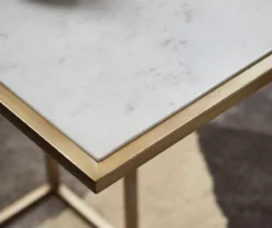 Lanport White Marble C Side Table -Furniture Haven Shop 810542314 7