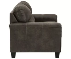 Signature Design By Ashley Navi Faux Leather Loveseat -Furniture Haven Shop 810587444 2