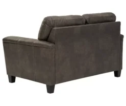 Signature Design By Ashley Navi Faux Leather Loveseat -Furniture Haven Shop 810587444 4