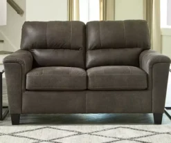 Signature Design By Ashley Navi Faux Leather Loveseat -Furniture Haven Shop 810587444 6