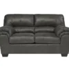 Bladen Slate Faux Leather Loveseat