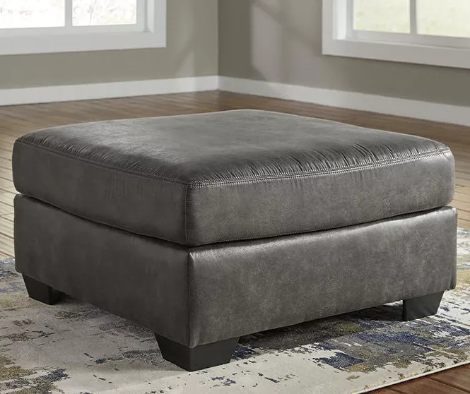 Bladen Slate Faux Leather Oversize Accent Ottoman 2 Bladen Slate Faux Leather Oversize Accent Ottoman - Image 2