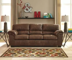 Bladen Coffee Faux Leather Sofa -Furniture Haven Shop 810587476 2